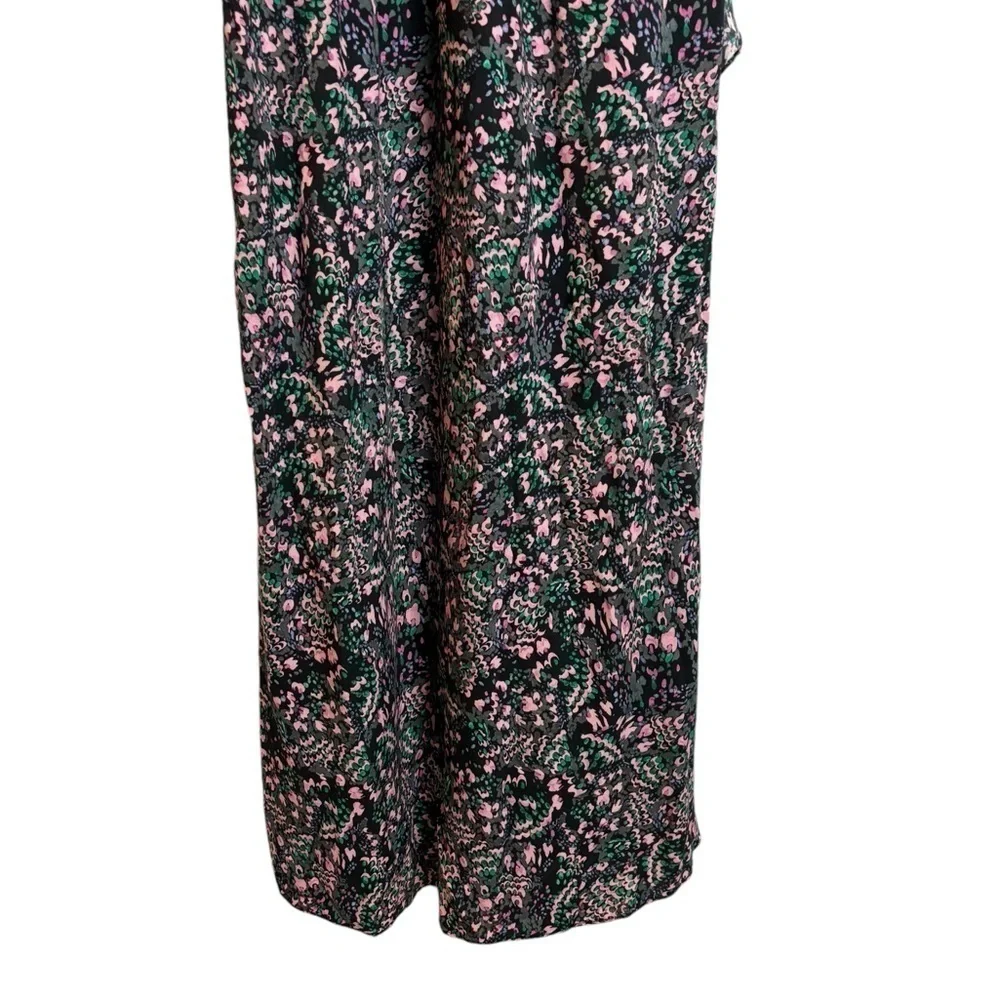 IRO Women's Floral Ruffle Party Cocktail Dress Size 39= US 6 Pink Green Black